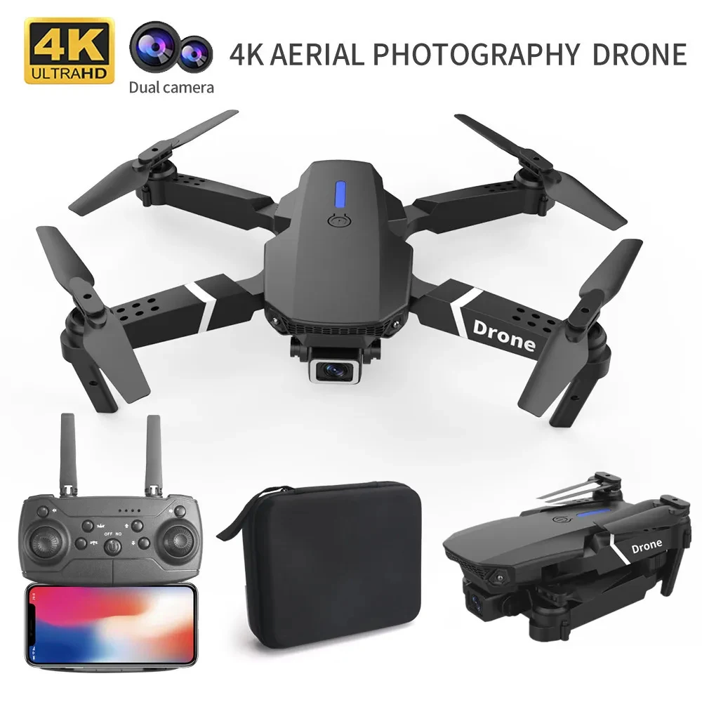 Professional Drone E88 4K Wide-Angle HD 1080P Camera WiFi FPV Height Hold Foldable RC Drone Quadrotor Helicopter Children’s Toys Professional Drone E88 4K Wide-Angle HD 1080P Camera WiFi FPV Height Hold Foldable RC Drone Quadrotor Helicopter Children's Toys