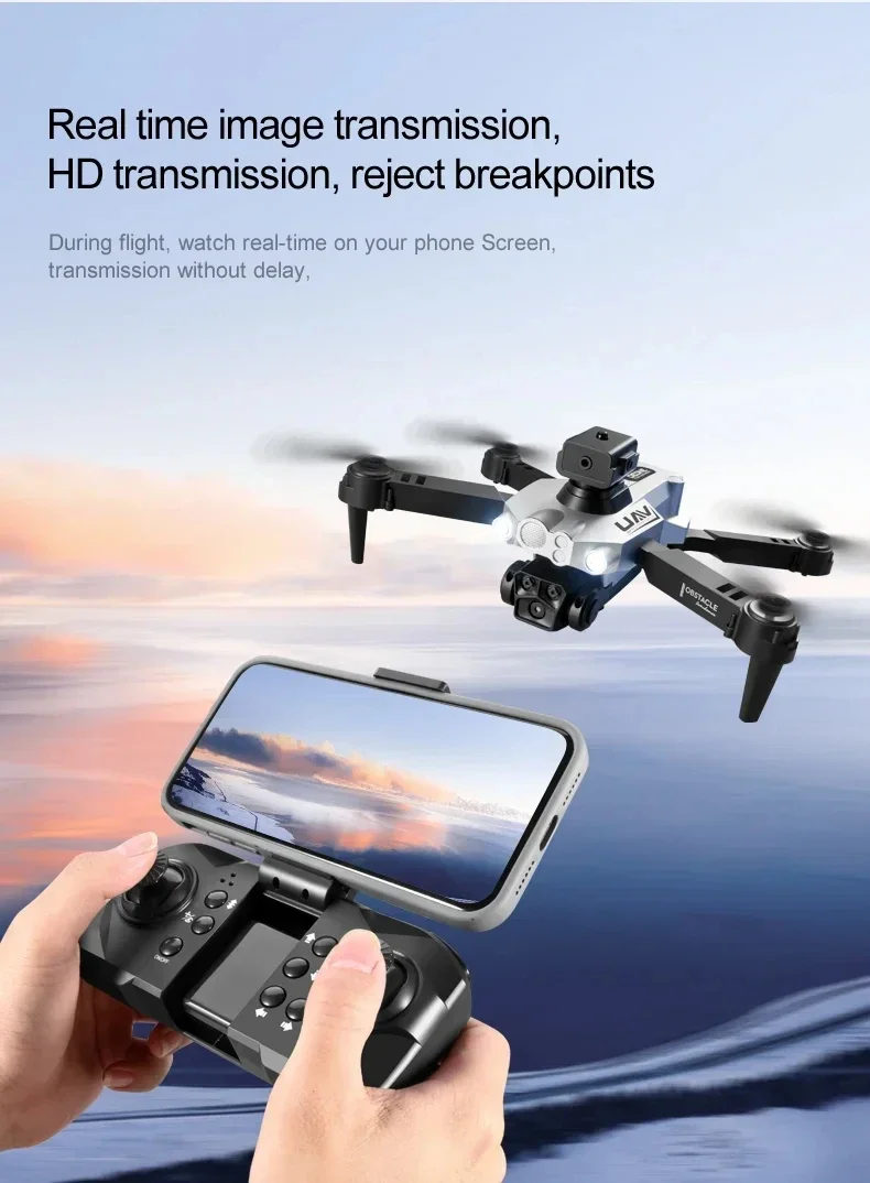 LU200 Pro Drone 8k Gps Professional Wifi FPV Three Camera Aerial Photography Triple-camera Obstacle Avoidance Brushless RC10000m