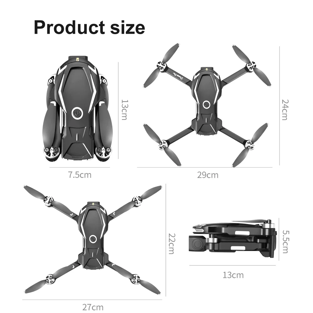 Xiaomi V888 Drone 8K HD Triple Camera GPS Professional Obstacle Avoidance Optical Flow Positioning Brushless Upgraded Quadcopter