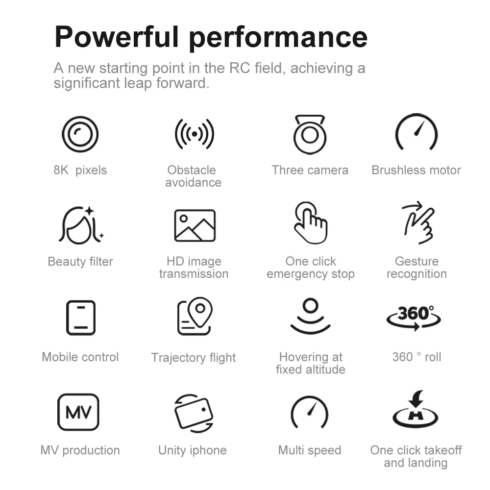 Xiaomi V888 Drone 8K HD Triple Camera GPS Professional Obstacle Avoidance Optical Flow Positioning Brushless Upgraded Quadcopter