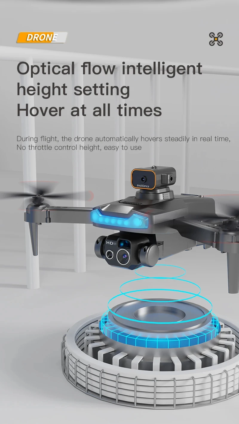 Xiaomi P15 Drone Professional 8K HD HiFi Dual Camera Brushless Motor GPS Obstacle Avoidance Optical Flow Positioning Remote Toys