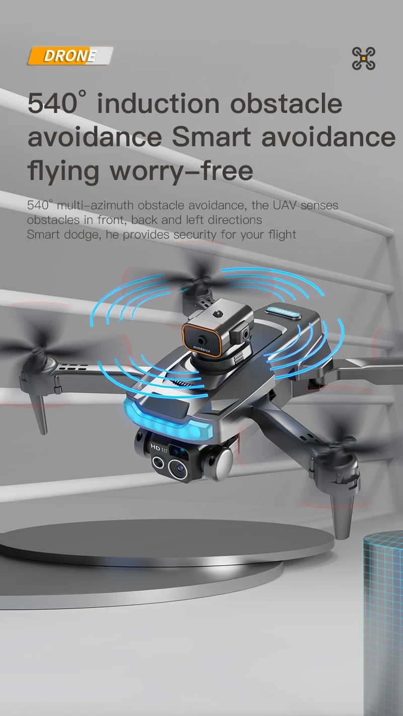 Xiaomi P15 Drone Professional 8K HD HiFi Dual Camera Brushless Motor GPS Obstacle Avoidance Optical Flow Positioning Remote Toys