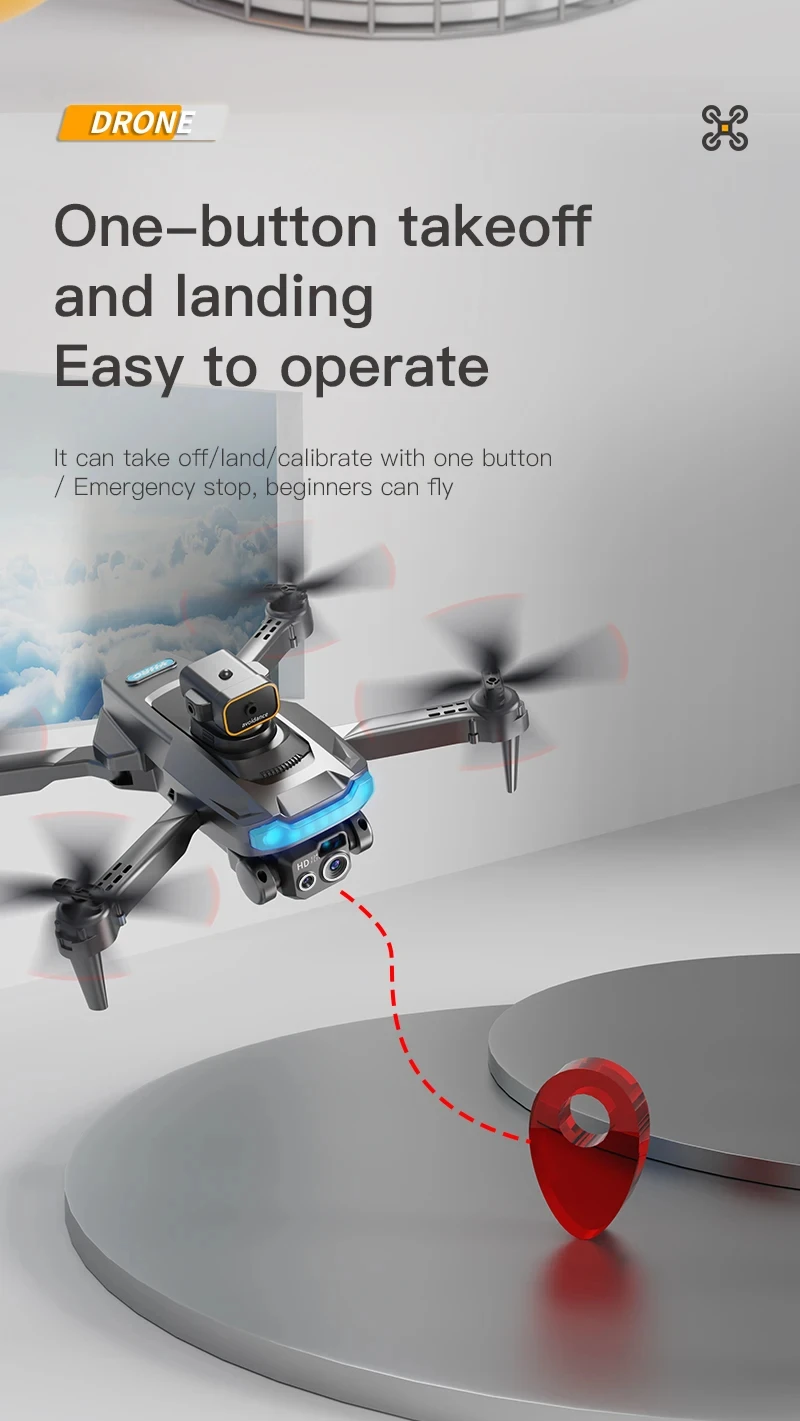 Xiaomi P15 Drone Professional 8K HD HiFi Dual Camera Brushless Motor GPS Obstacle Avoidance Optical Flow Positioning Remote Toys