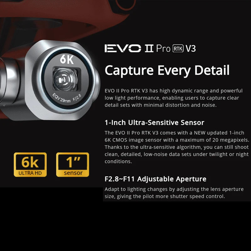 Autel Robotics EVO 2 II Pro RTK V3 / EVO II Dual 640T RTK V3 Ruuged Bundle Smart RC V3 Double RC Mapping Drone IN Stock