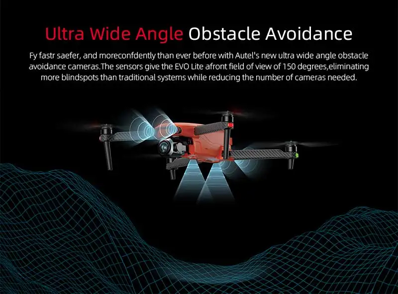 Autel Robotics EVO Lite/Lite Plus 3/4-axis Gimbal Camera RC Drone RC RTF Obstical Avoidance Real time transmission