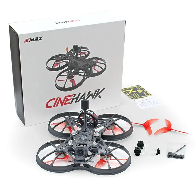 EMAX CineHawk 3.5 HD 3.5inch FPV Cinewhoop Drone BNF/PNP W/O3 Air Unit EMAX F411 AIO ECOII-2004 3000KV Motor for FPV Parts