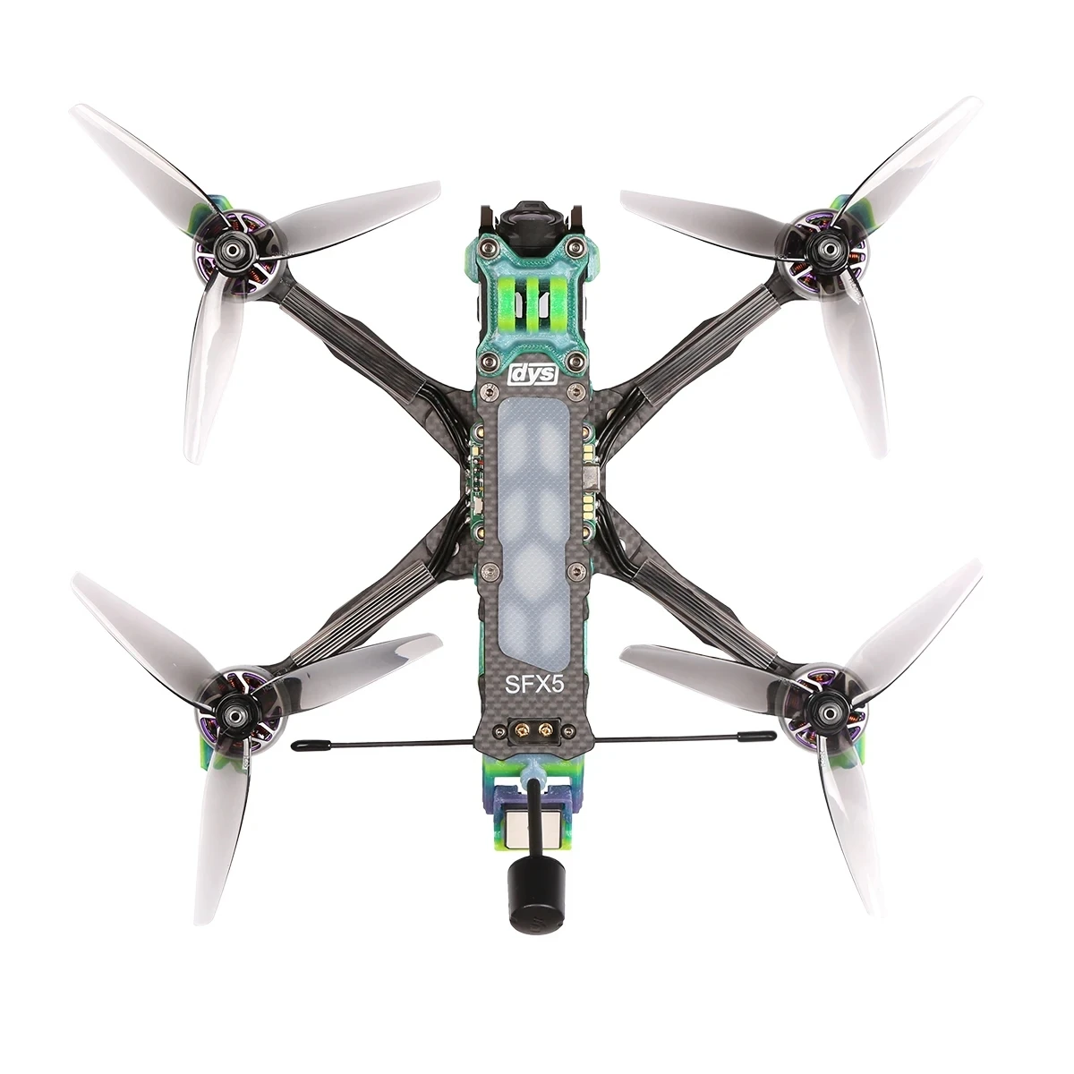 DYS SFX5 X Type 5 Inch Freestyle FPV Drone 6S HD O3 Carbon Fiber FPV Racing Drone DYS SFX5 X Type 5 Inch Freestyle FPV Drone 6S HD O3 Carbon Fiber FPV Racing Drone