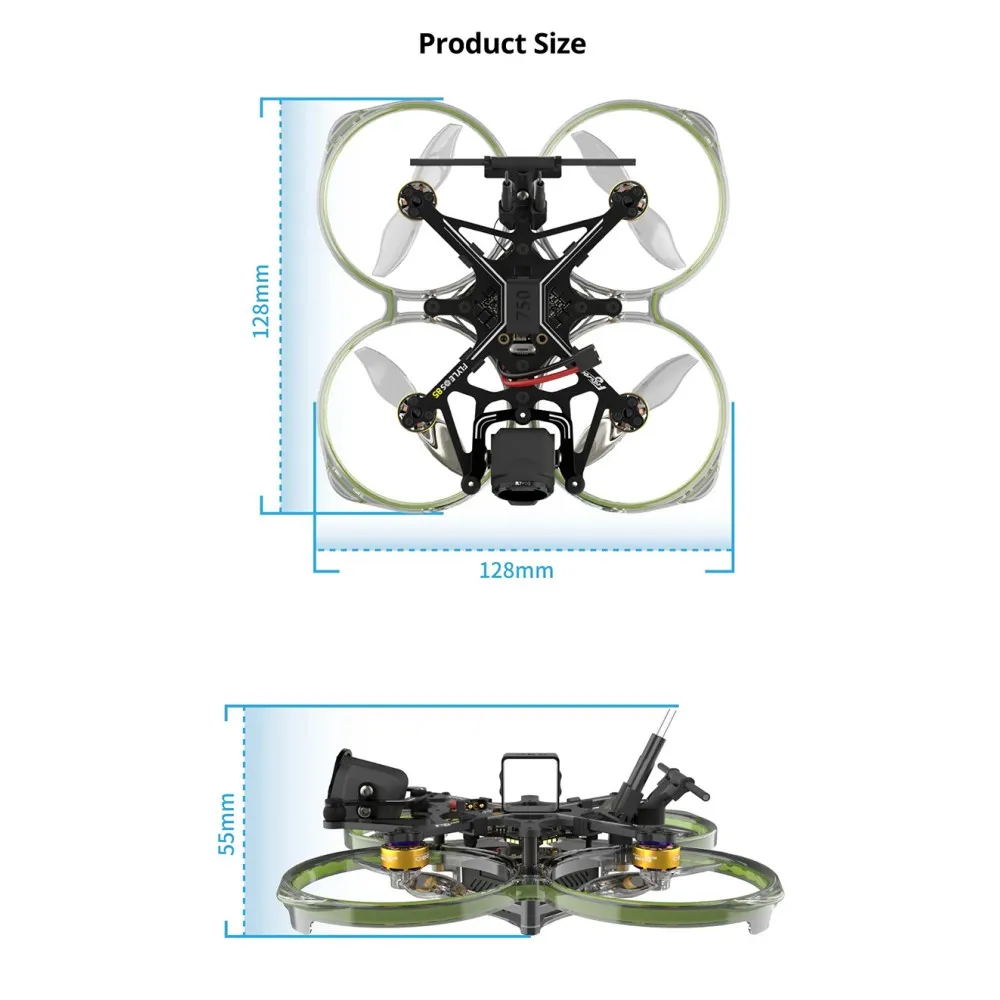Flywoo FlyLens 85 HD O3 Lite 2S 2 Inch Brushless Whoop FPV Racing Drone with Naked O3 Lite Air Unit Digital System Flywoo FlyLens 85 HD O3 Lite 2S 2 Inch Brushless Whoop FPV Racing Drone with Naked O3 Lite Air Unit Digital System