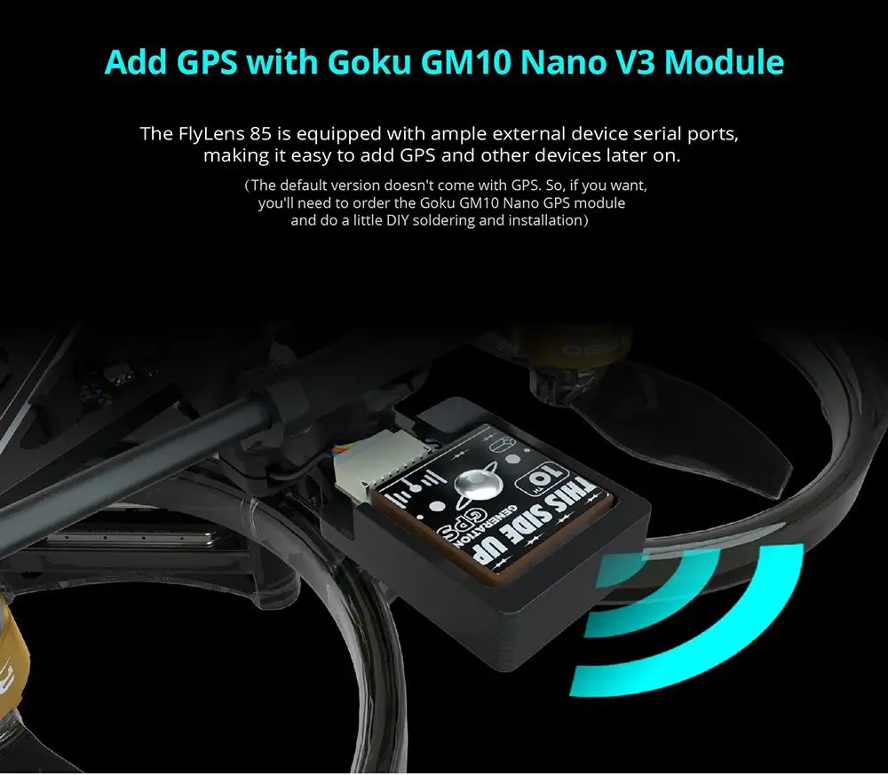 Flywoo FlyLens 85 HD O3 Lite 2S 2 Inch Brushless Whoop FPV Racing Drone with Naked O3 Lite Air Unit Digital System Flywoo FlyLens 85 HD O3 Lite 2S 2 Inch Brushless Whoop FPV Racing Drone with Naked O3 Lite Air Unit Digital System