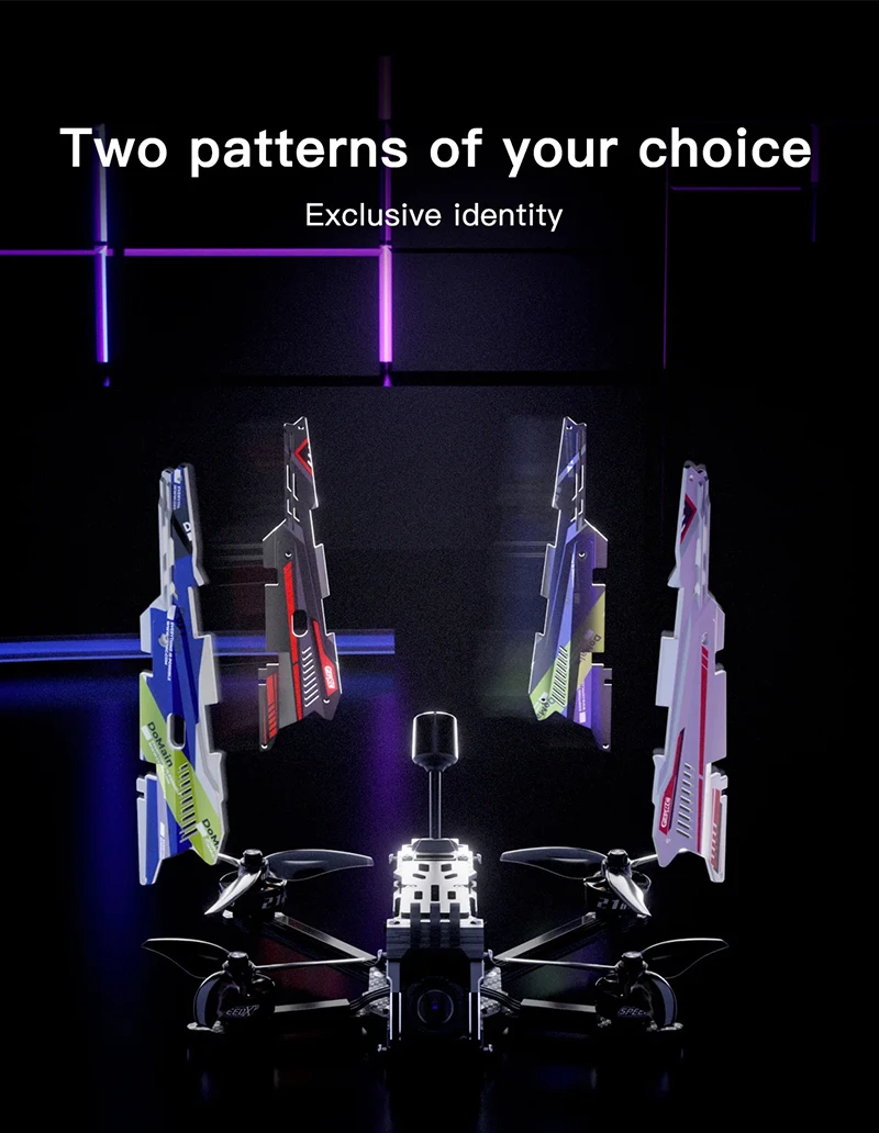 GEPRC DoMain4.2 HD O3 Freestyle FPV Drone PNP/ELRS2.4G/TBS NanoRX SPEEDX2 2105.5 2650KV FC F722 SE E55A DIY RC Quadcopter