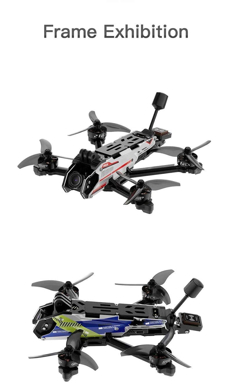 GEPRC DoMain4.2 HD O3 Freestyle FPV Drone PNP/ELRS2.4G/TBS NanoRX SPEEDX2 2105.5 2650KV FC F722 SE E55A DIY RC Quadcopter