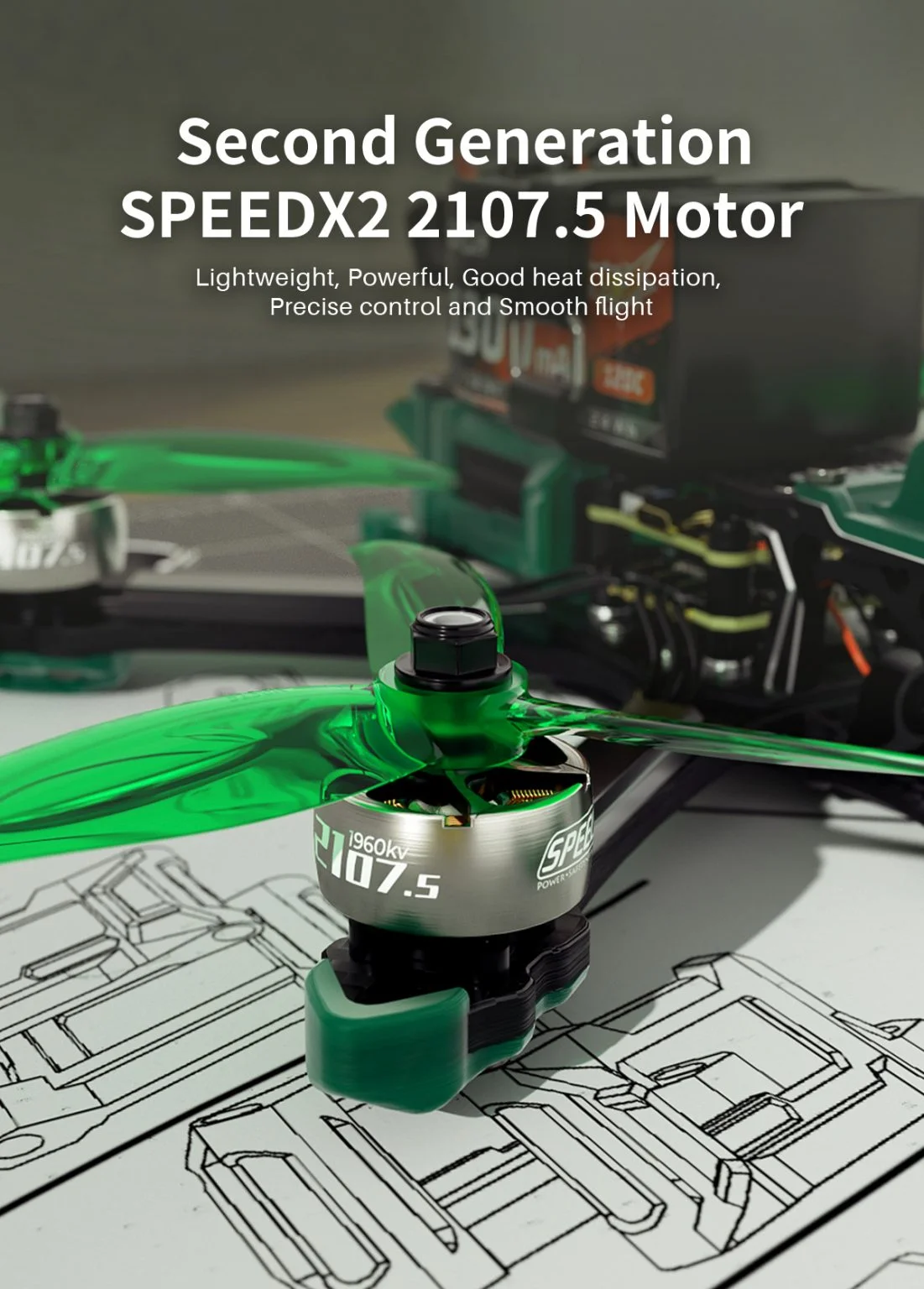 GEPRC MARK5 HD O3 Freestyle FPV Drone with O3 Air Unit Supports up to 4K/60fps and 7075-T6 Aluminum Camera Plate/Gemfan 5136