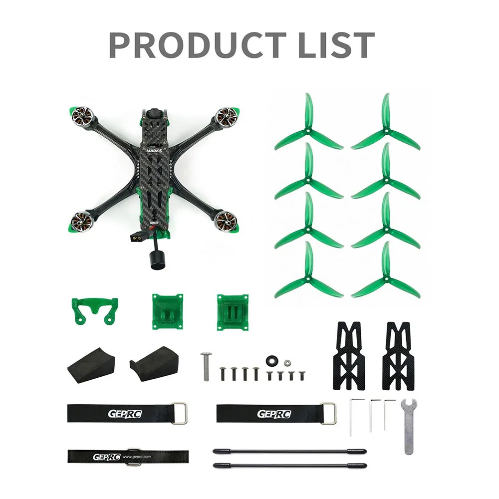 GEPRC MARK5 HD O3 Freestyle FPV Drone with O3 Air Unit Supports up to 4K/60fps and 7075-T6 Aluminum Camera Plate/Gemfan 5136 GEPRC MARK5 HD O3 Freestyle FPV Drone with O3 Air Unit Supports up to 4K/60fps and 7075-T6 Aluminum Camera Plate/Gemfan 5136