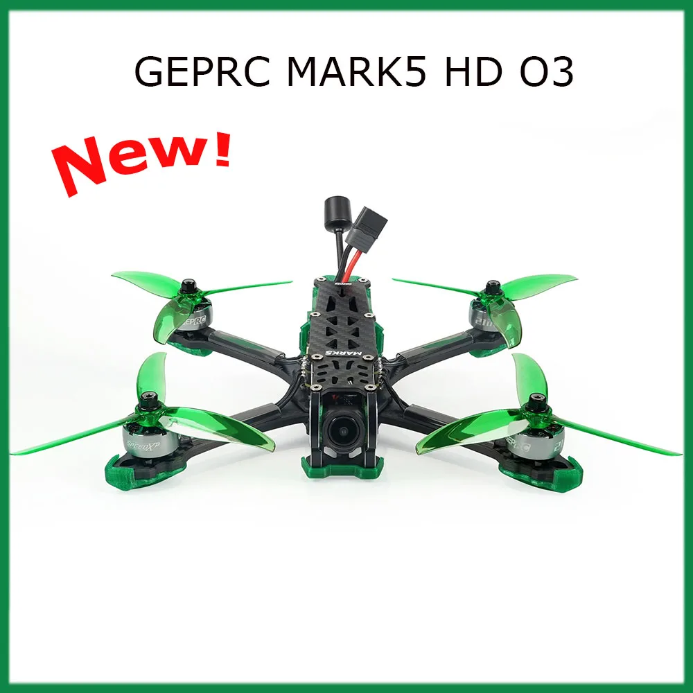 GEPRC MARK5 HD O3 Freestyle FPV Drone with O3 Air Unit Supports up to 4K/60fps and 7075-T6 Aluminum Camera Plate/Gemfan 5136 GEPRC MARK5 HD O3 Freestyle FPV Drone with O3 Air Unit Supports up to 4K/60fps and 7075-T6 Aluminum Camera Plate/Gemfan 5136