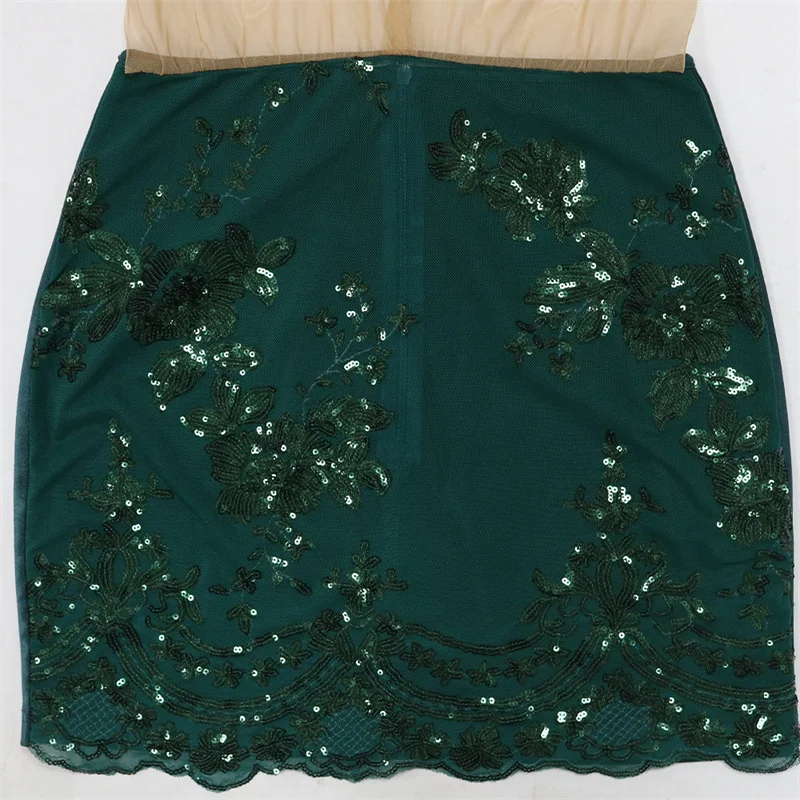 Summer Women Sleeveless Lace Up Halter Sheer Mesh Sexy Mini Night Club Dress Backless Bodycon Sequins See Through Party Dresses