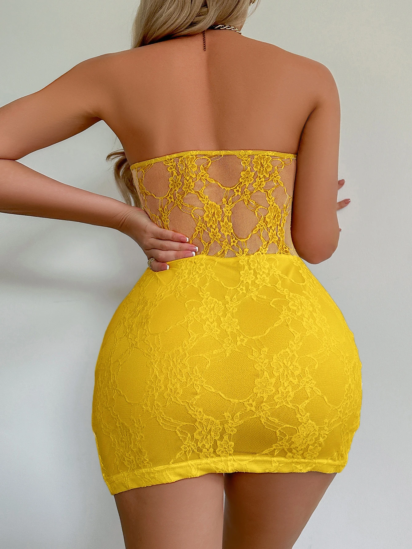 Women's Fashion Mini Dress Sexy Babydolls Club Dress Hip Package Skirt