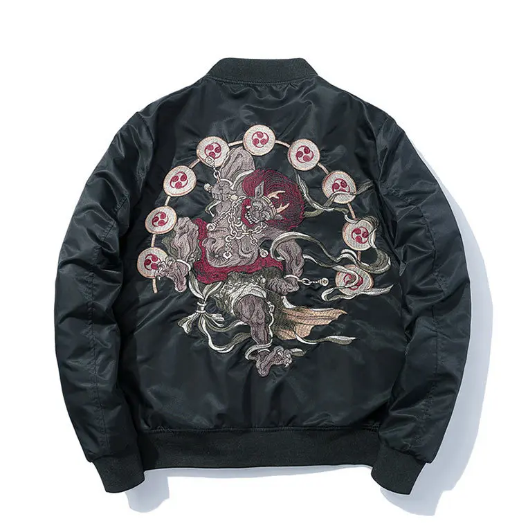 Men's Embroidered Bomber Jacket