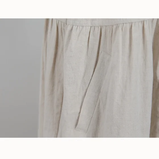 Women's Cotton Sleeveless Dress with Pockets