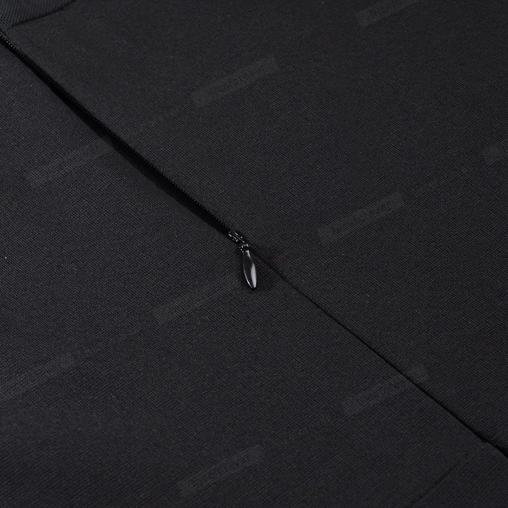 Elegant Office Women's Dress in Purple and Black