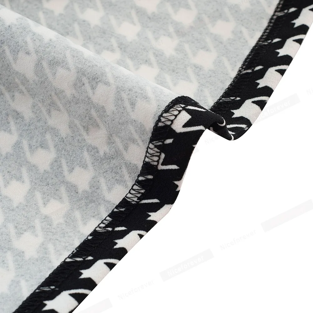 Retro Style Patchwork A-Line Dress for Women