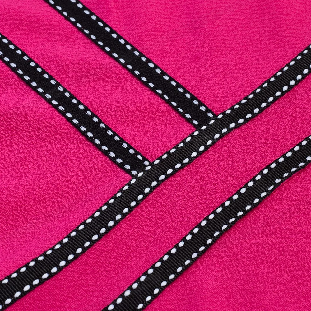 Retro Style Patchwork A-Line Dress for Women