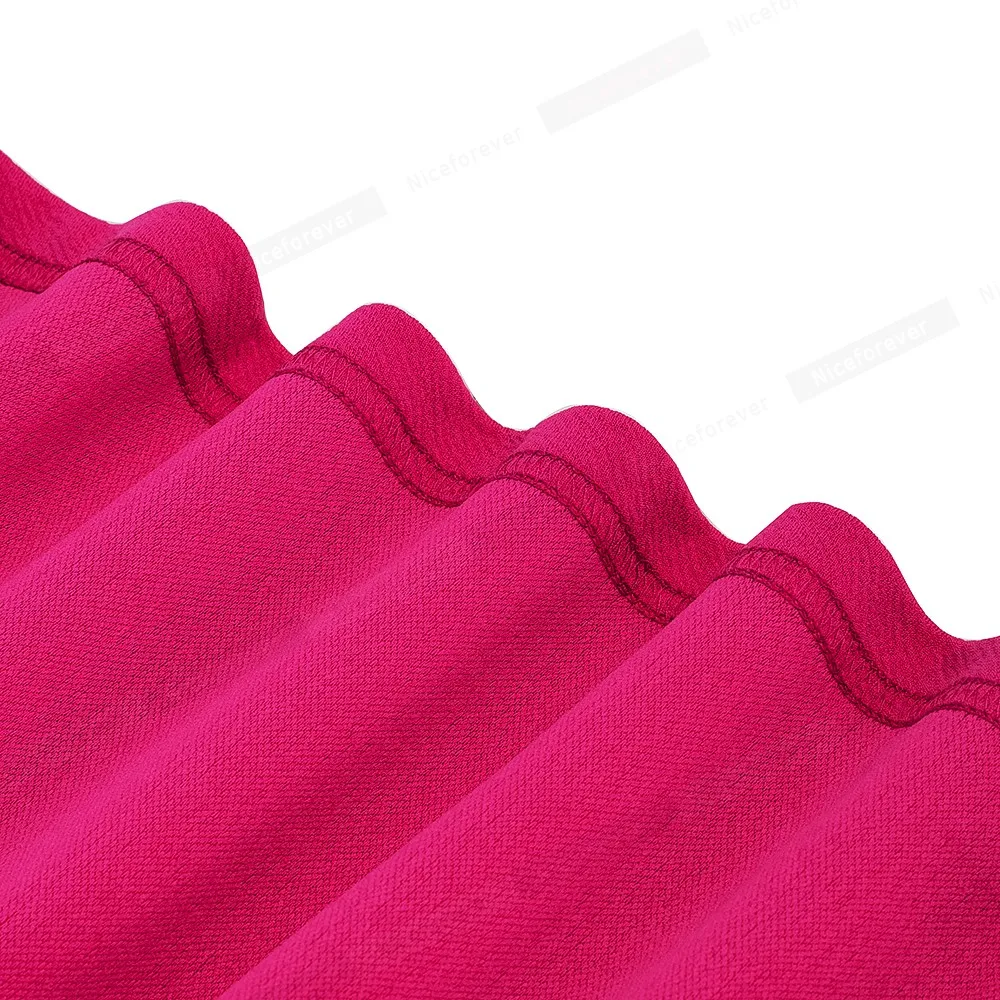 Retro Style Patchwork A-Line Dress for Women