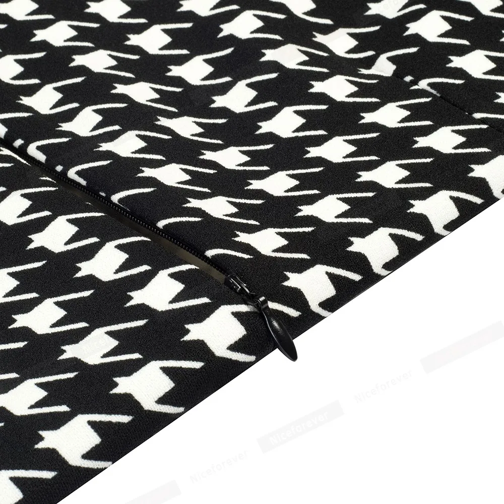 Retro Style Patchwork A-Line Dress for Women