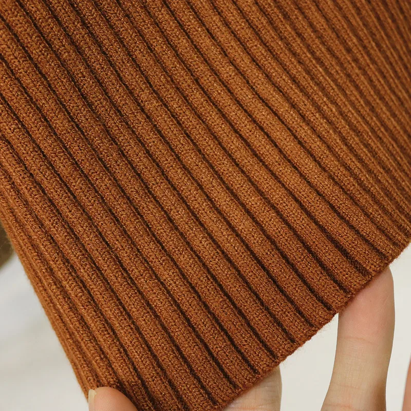 O-Neck Multicolored Sweater Dress for Women