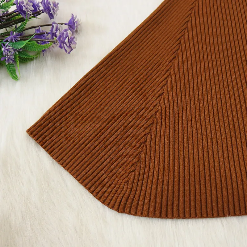 O-Neck Multicolored Sweater Dress for Women